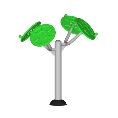 ExoFit ExoOne Tai Chi Spinners outdoor fitness station for upper body flexibility and mobility training.