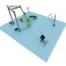 ExoFit Functional Fitness Zone 1 outdoor workout area with versatile exercise stations for strength, cardio, and flexibility training.