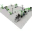 ExoFit PartnerFit Zone outdoor fitness equipment designed for paired workouts with multiple accessible strength and cardio stations.